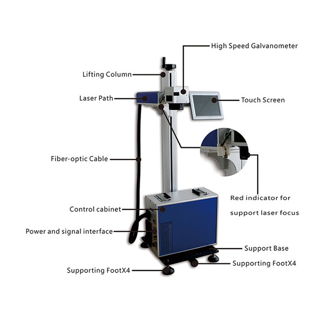 flying fiber laser marking machine