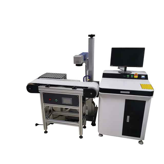 Fiber Laser Marking with Conveyor for Pen Marking 